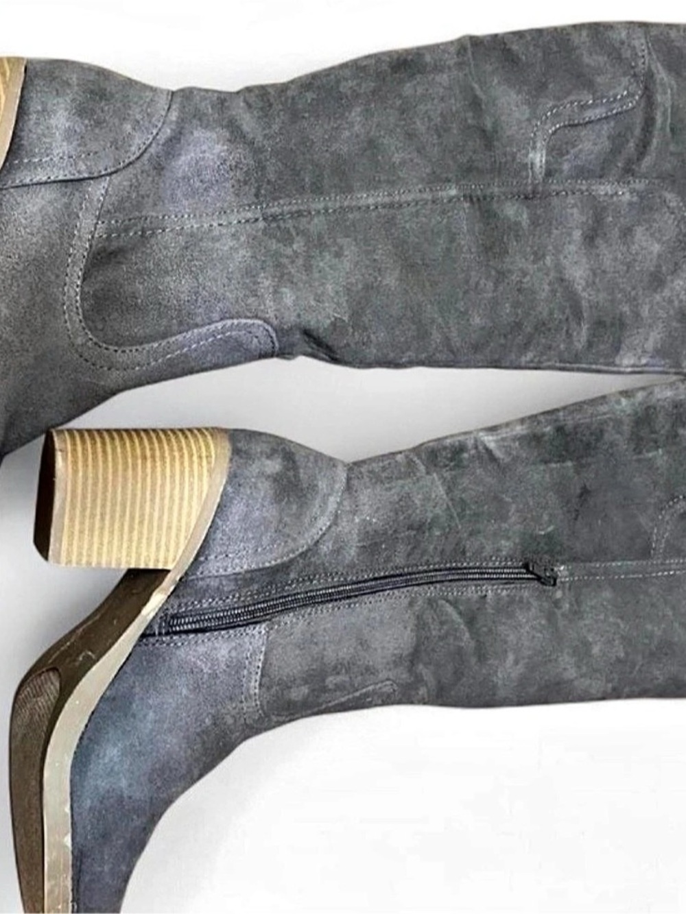 Sugar Gray Heeled Boots